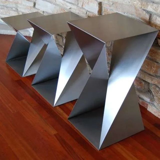 Twist table base by Custom Metal Home