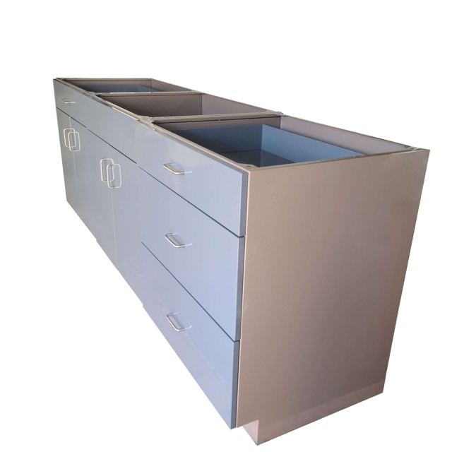 Powder coated steel drawer cabinet, Custom Metal Home