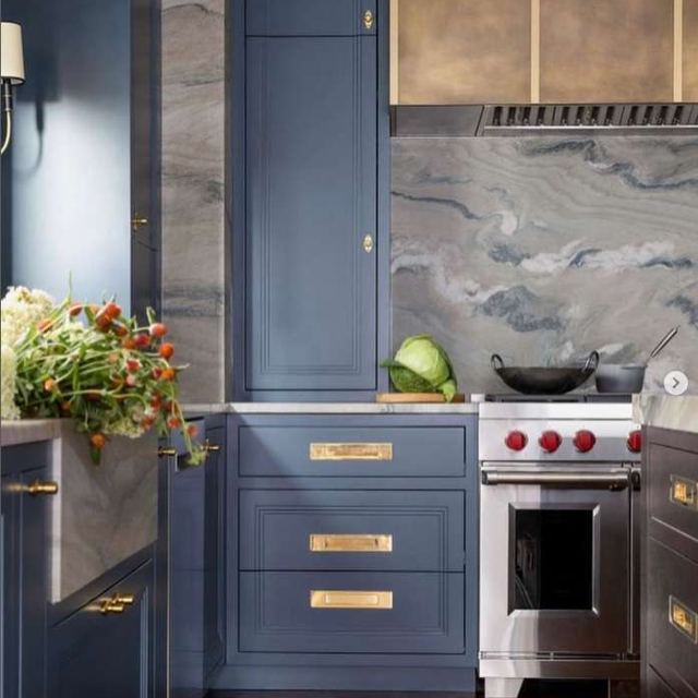 Brass box hood with a dark patina finish, by Custom Metal Home
