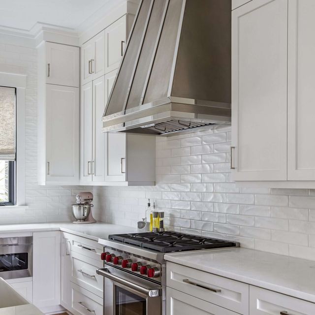Custom Metal Home range hood. RH-3. Body: Stainless steel matte finish