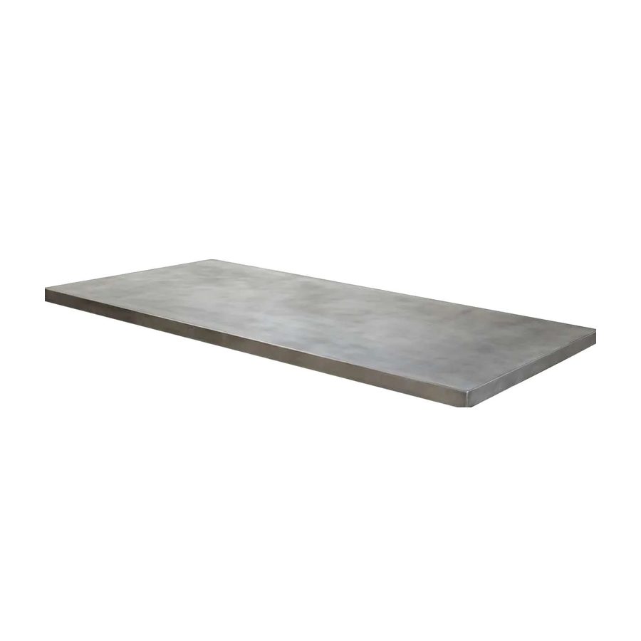 Zinc top with a dark patina