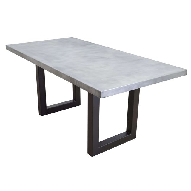 Zinc table with Sabrina legs, Custom Metal Home