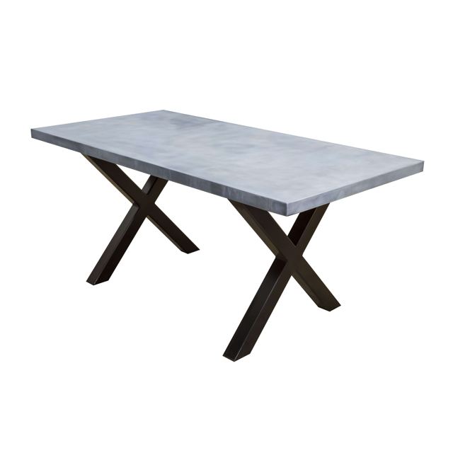 Zinc table with Maria legs, Custom Metal Home
