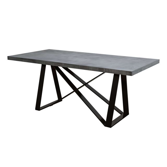 Zinc dining table with Argos base, Custom Metal Home