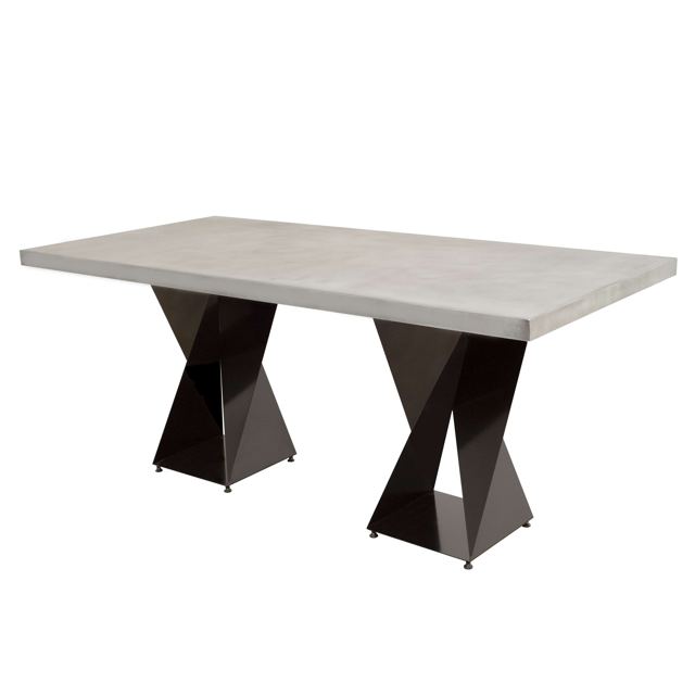 Zinc table with Twist legs, Custom Metal Home
