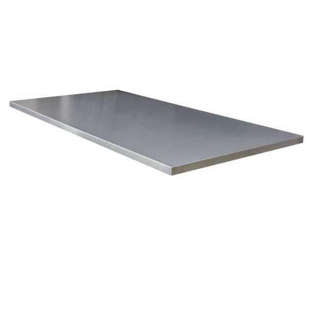 Stainless steel table top with #4 brushed finish