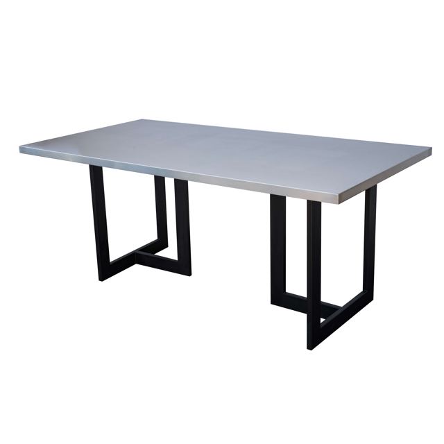 Stainless steel top on Claudia bases, Custom Metal Home