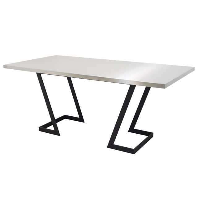 Stainless steel top on an Omega base, Custom Metal Home
