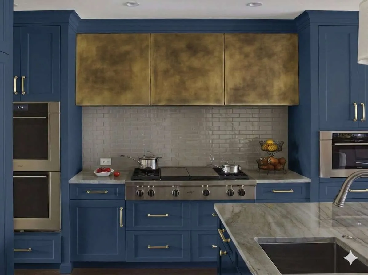 Custom Brass Range Hood